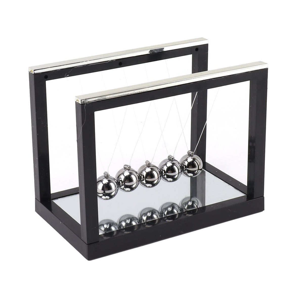 Newton Cradle Balance Balls Stainless Steel Balance Balls Bottom Mirror Stress Reliefswing Balls Desktop Decoration Toy