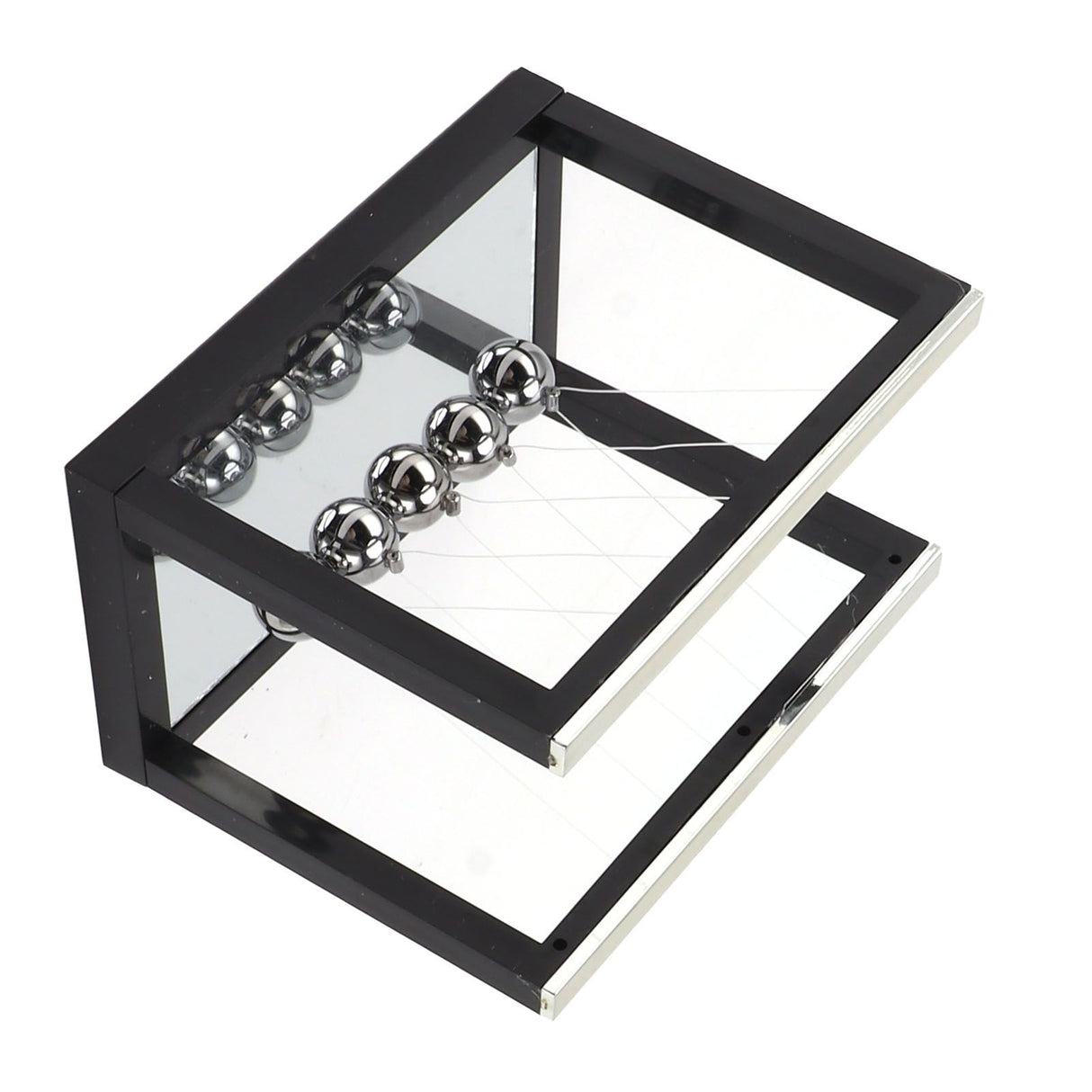 Newton Cradle Balance Balls Stainless Steel Balance Balls Bottom Mirror Stress Reliefswing Balls Desktop Decoration Toy