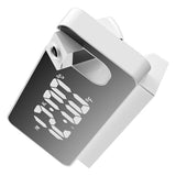 Projection Alarm Clock 360 Degree Flexible Adjust Creative LED Mirror Digital Clock with Temperature Display Power Off Memory White