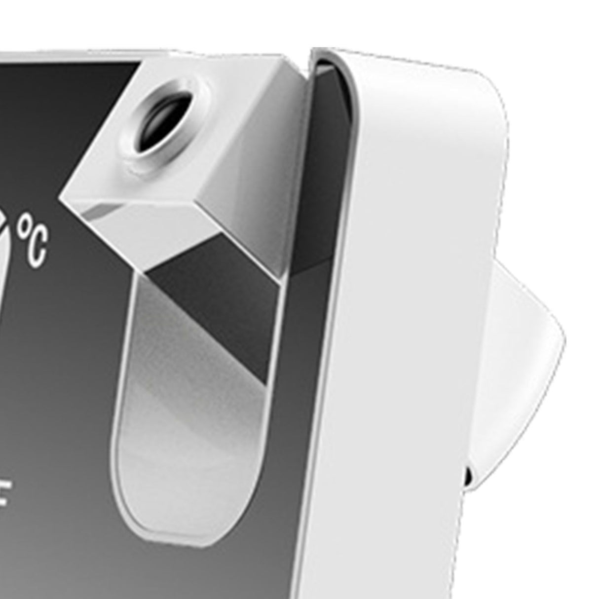 Projection Alarm Clock 360 Degree Flexible Adjust Creative LED Mirror Digital Clock with Temperature Display Power Off Memory White