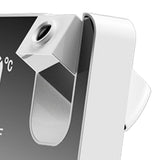 Projection Alarm Clock 360 Degree Flexible Adjust Creative LED Mirror Digital Clock with Temperature Display Power Off Memory White