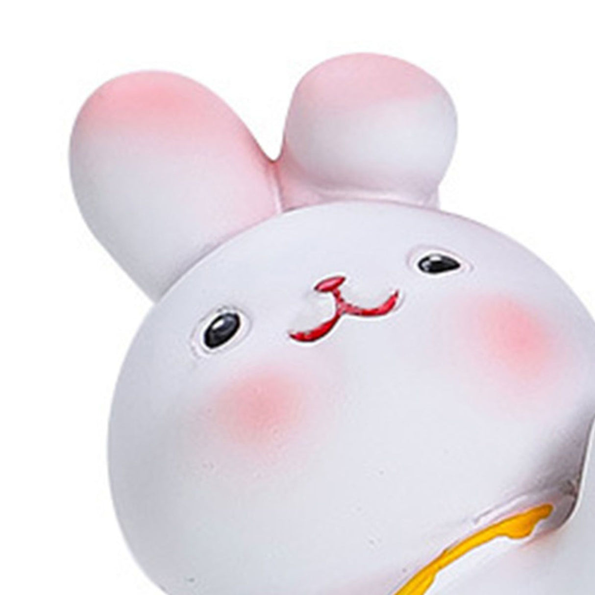 Cute Rabbit Cell Phone Stand Cartoon Resin Bunny Phone Holder Desk for Student Room Decoration Kicking
