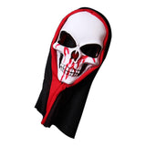 Skull Mask Skeleton Scary Ghost Death High Elastic Breathable Unisex Halloween Role Playing Props for Party Type 3 - Front View