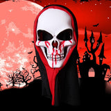 Skull Mask Skeleton Scary Ghost Death High Elastic Breathable Unisex Halloween Role Playing Props for Party Type 3