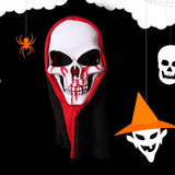Skull Mask Skeleton Scary Ghost Death High Elastic Breathable Unisex Halloween Role Playing Props for Party Type 3
