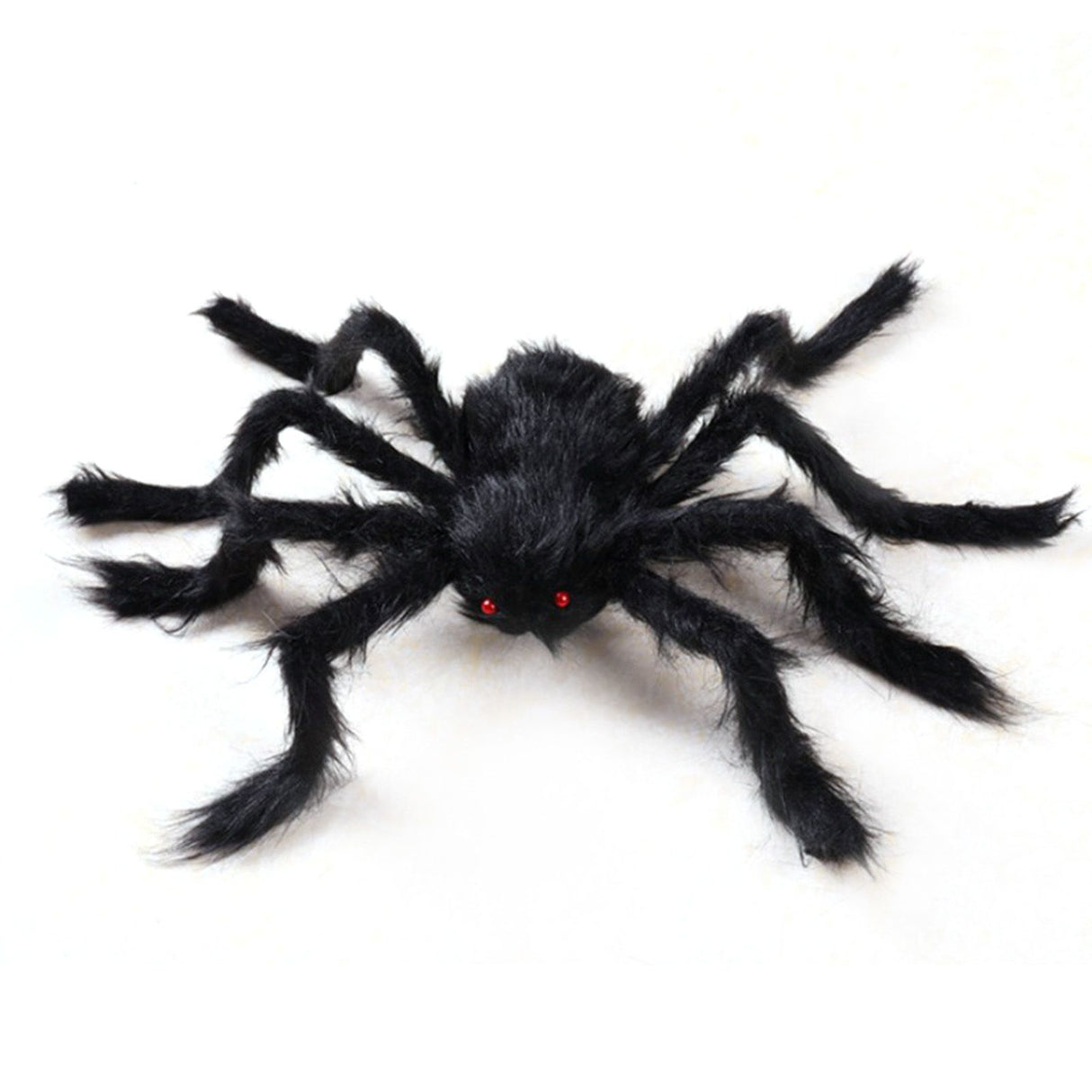 Giant Fake Spider Lifelike Halloween Posable Black Soft Hairy Fake Spiders Scary Decorations for Yard Home 90cm