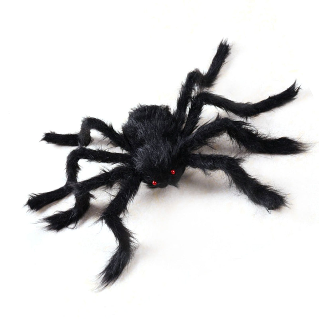 Giant Fake Spider Lifelike Halloween Posable Black Soft Hairy Fake Spiders Scary Decorations for Yard Home 90cm