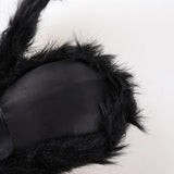 Giant Fake Spider Lifelike Halloween Posable Black Soft Hairy Fake Spiders Scary Decorations for Yard Home 90cm