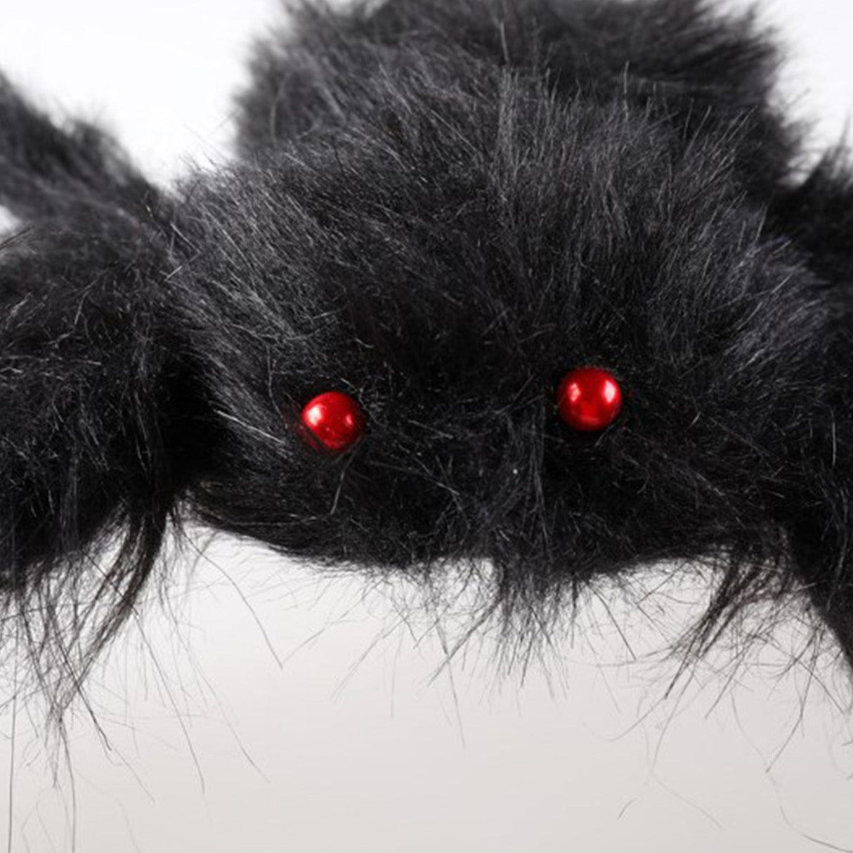 Giant Fake Spider Lifelike Halloween Posable Black Soft Hairy Fake Spiders Scary Decorations for Yard Home 90cm