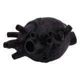 Heart Shaped Vase Decorative Modern Resin Exquisite Planter Pot for Home Office Bedroom Wedding Black