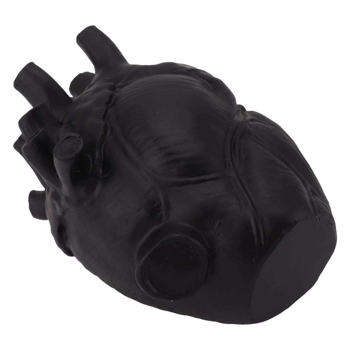 Heart Shaped Vase Decorative Modern Resin Exquisite Planter Pot for Home Office Bedroom Wedding Black
