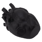 Heart Shaped Vase Decorative Modern Resin Exquisite Planter Pot for Home Office Bedroom Wedding Black