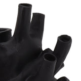 Heart Shaped Vase Decorative Modern Resin Exquisite Planter Pot for Home Office Bedroom Wedding Black