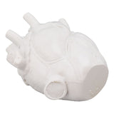 Heart Shaped Vase Decorative Modern Resin Exquisite Planter Pot for Home Office Bedroom Wedding White