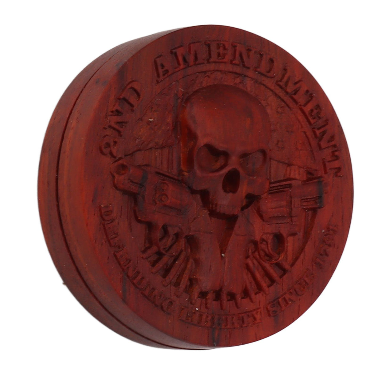 Magnetic Push Slider Stress Relief Handmade Rosewood Crafted Rotating Fidget Toys for ADHD Skull