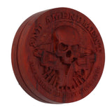 Magnetic Push Slider Stress Relief Handmade Rosewood Crafted Rotating Fidget Toys for ADHD Skull