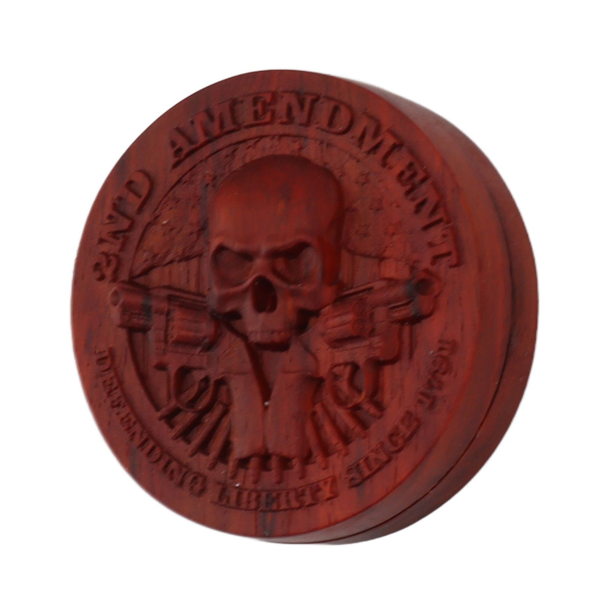 Magnetic Push Slider Stress Relief Handmade Rosewood Crafted Rotating Fidget Toys for ADHD Skull