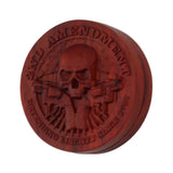 Magnetic Push Slider Stress Relief Handmade Rosewood Crafted Rotating Fidget Toys for ADHD Skull