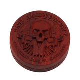 Magnetic Push Slider Stress Relief Handmade Rosewood Crafted Rotating Fidget Toys for ADHD Skull