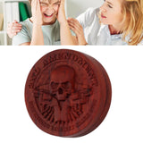 Magnetic Push Slider Stress Relief Handmade Rosewood Crafted Rotating Fidget Toys for ADHD Skull