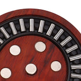 Magnetic Push Slider Stress Relief Handmade Rosewood Crafted Rotating Fidget Toys for ADHD Skull - Extra Image