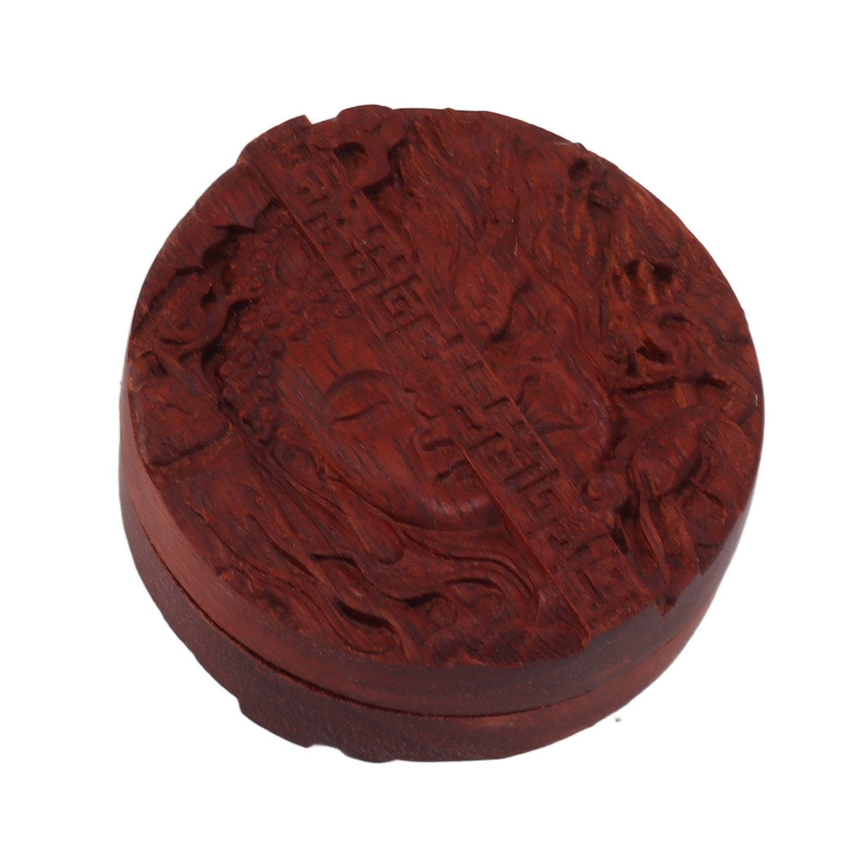Magnetic Push Slider Stress Relief Handmade Rosewood Crafted Rotating Fidget Toys for ADHD Buddha
