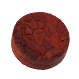 Magnetic Push Slider Stress Relief Handmade Rosewood Crafted Rotating Fidget Toys for ADHD The Eagle Badge