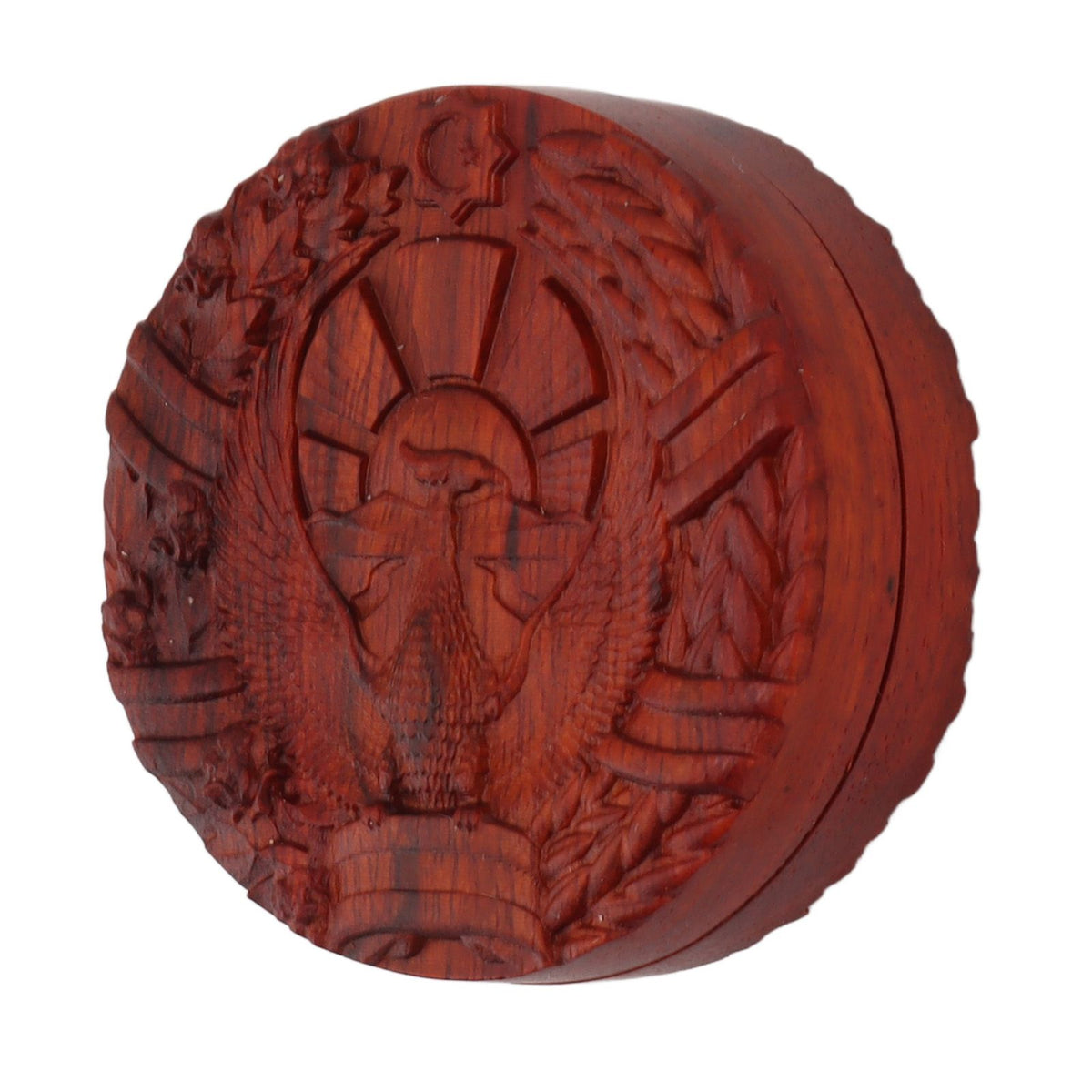 Magnetic Push Slider Stress Relief Handmade Rosewood Crafted Rotating Fidget Toys for ADHD The Eagle Badge