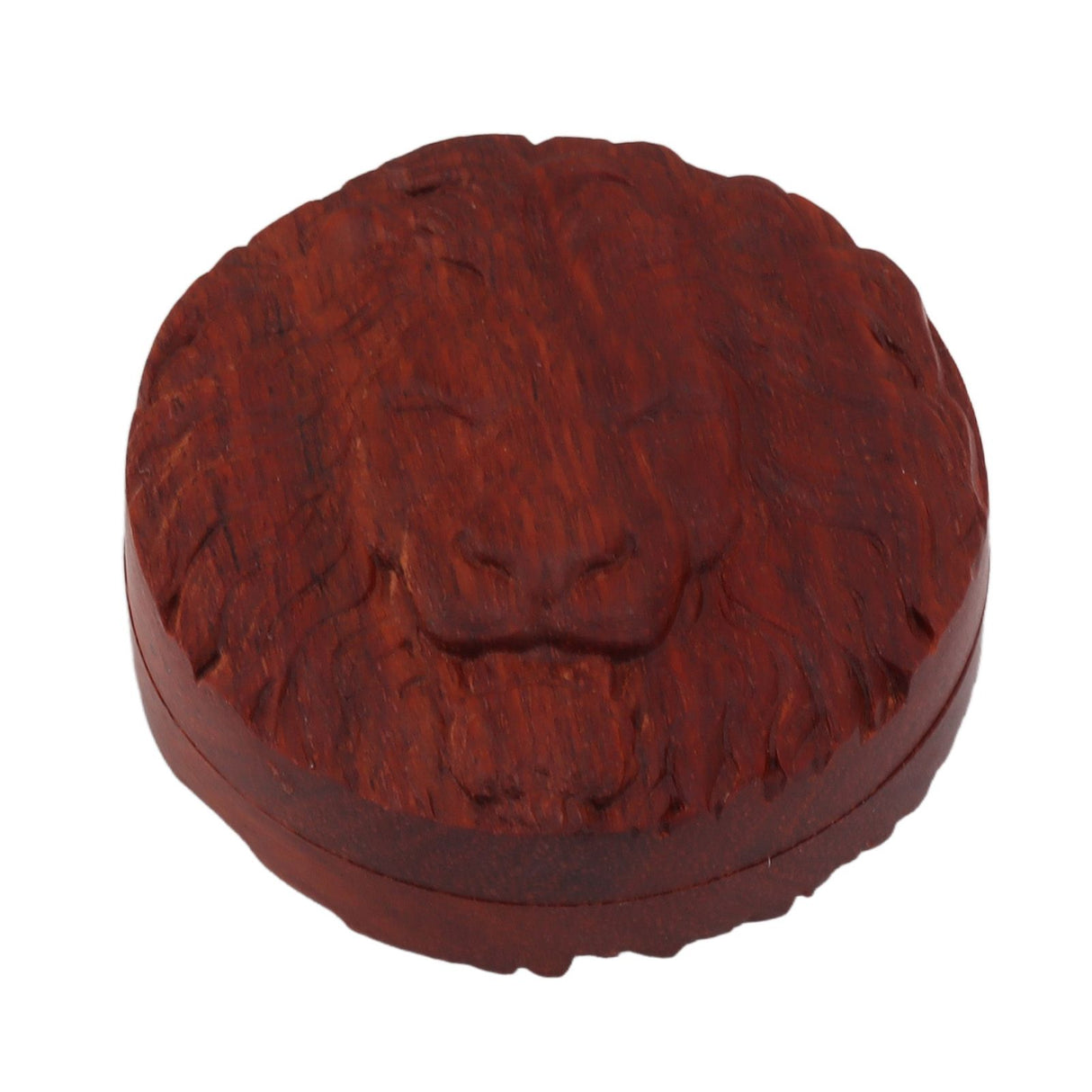 Magnetic Push Slider Stress Relief Handmade Rosewood Crafted Rotating Fidget Toys for ADHD Lion Head