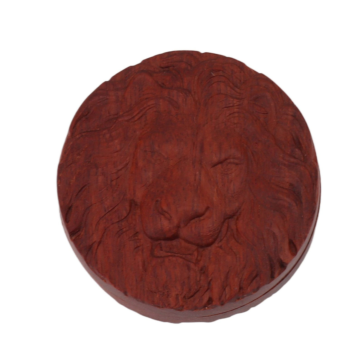Magnetic Push Slider Stress Relief Handmade Rosewood Crafted Rotating Fidget Toys for ADHD Lion Head