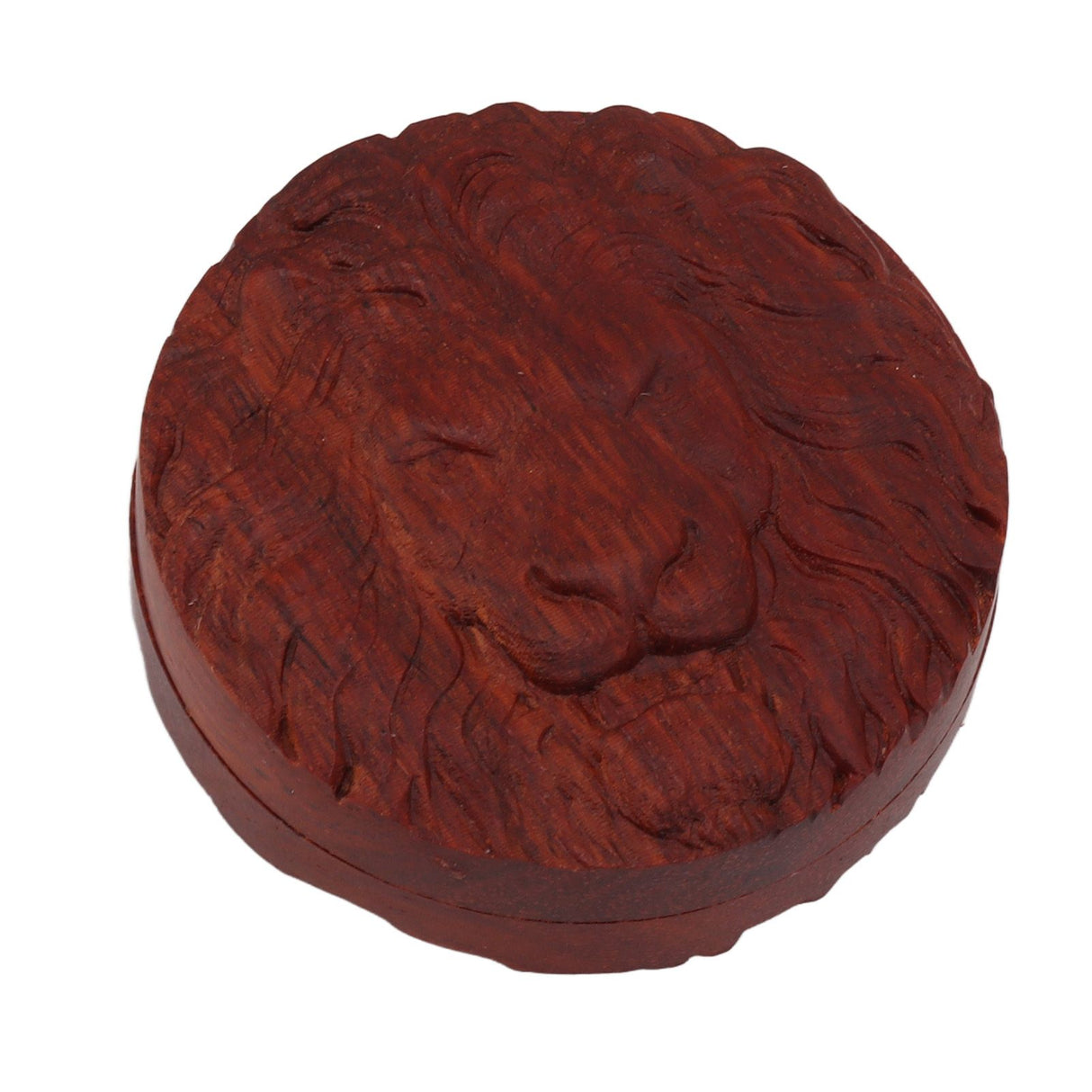 Magnetic Push Slider Stress Relief Handmade Rosewood Crafted Rotating Fidget Toys for ADHD Lion Head