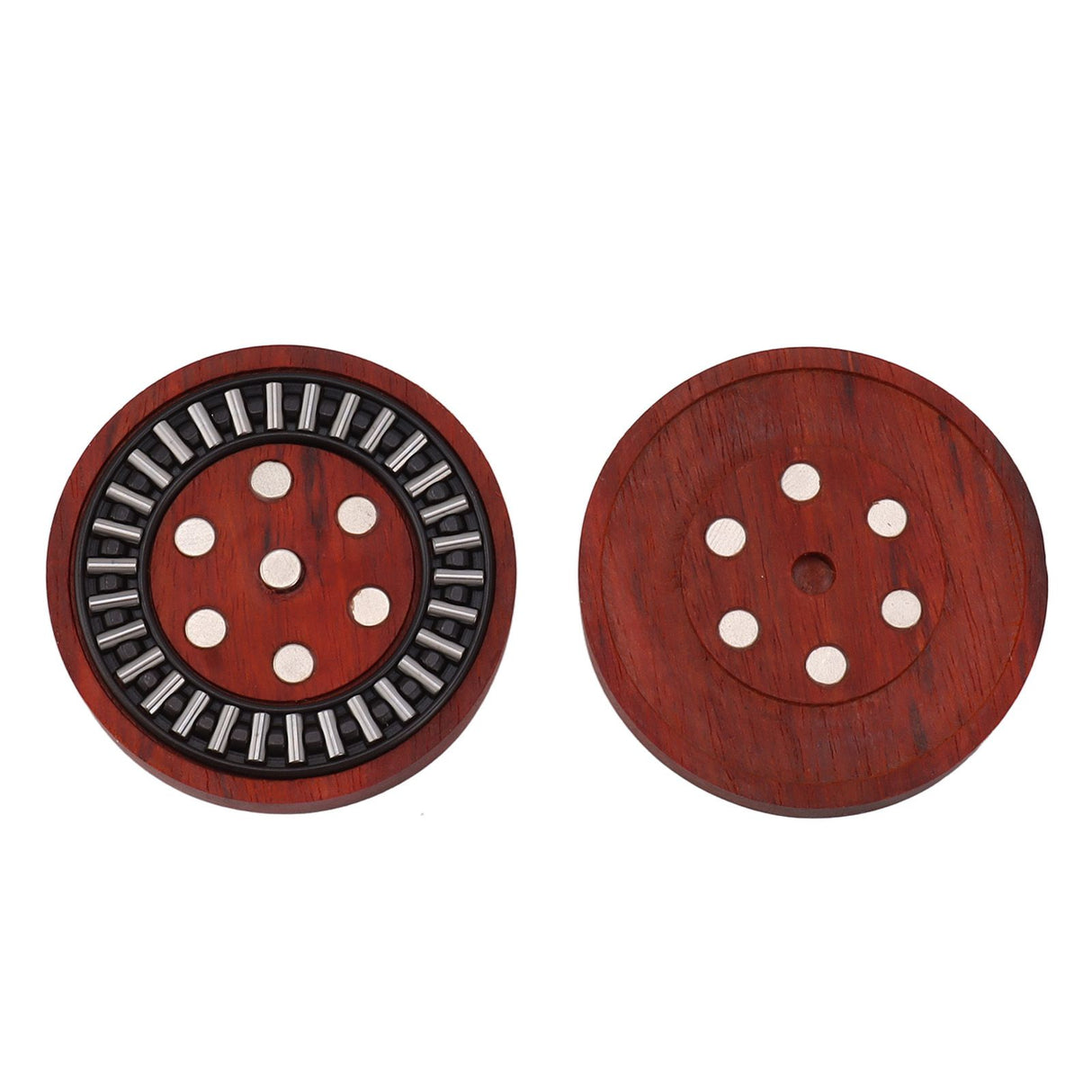 Magnetic Push Slider Stress Relief Handmade Rosewood Crafted Rotating Fidget Toys for ADHD juvenile