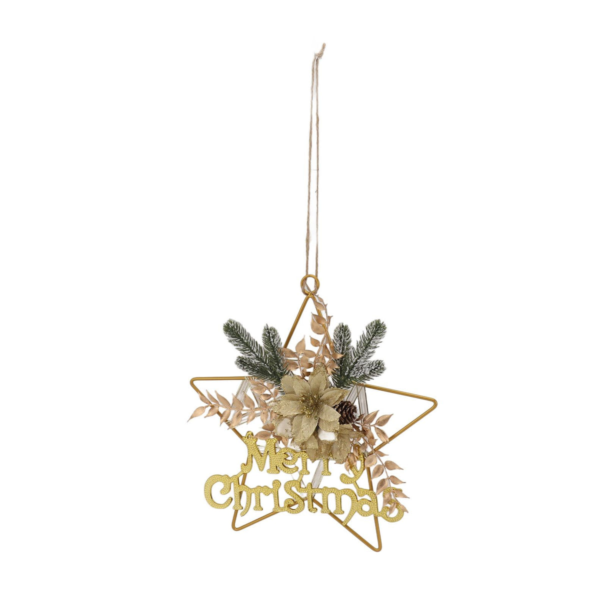 Christmas Hanging Decorative Wreath Handmade Unique Pine Cone Wall Decoration for Birthday Holiday Room Decorations 6127