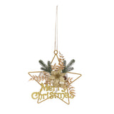 Christmas Hanging Decorative Wreath Handmade Unique Pine Cone Wall Decoration for Birthday Holiday Room Decorations 6127 - 45-Degree Angle