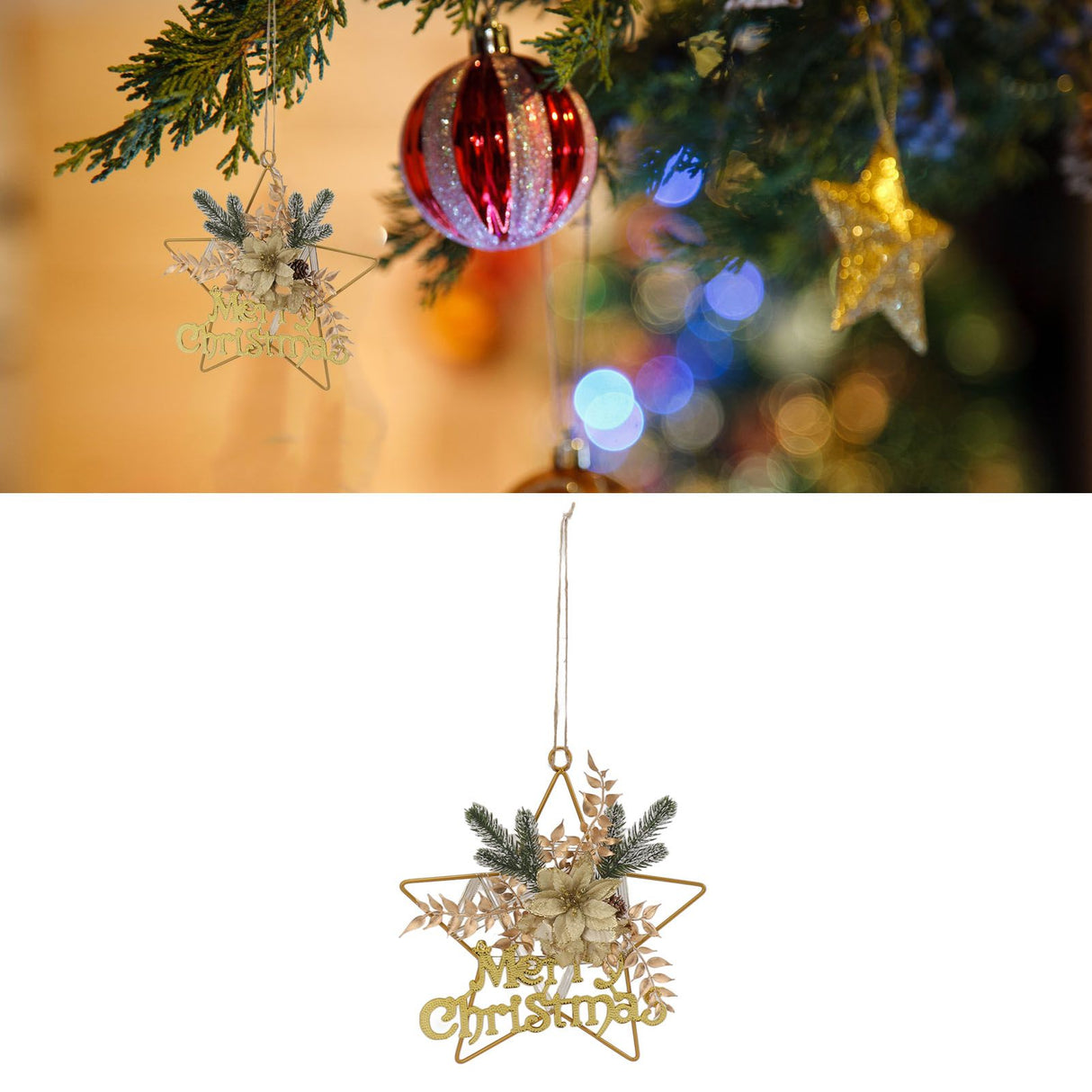 Christmas Hanging Decorative Wreath Handmade Unique Pine Cone Wall Decoration for Birthday Holiday Room Decorations 6127