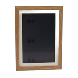 Kids Art Frame Density Board PS Magnetic Front Opening Changeable Artwork Display Frame Holds 50PCS Pictures for Crafts Drawing Schoolwork Brown