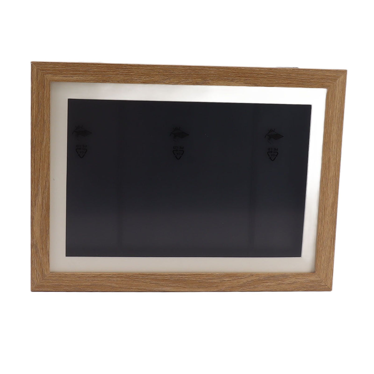 Kids Art Frame Density Board PS Magnetic Front Opening Changeable Artwork Display Frame Holds 50PCS Pictures for Crafts Drawing Schoolwork Brown