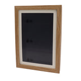 Kids Art Frame Density Board PS Magnetic Front Opening Changeable Artwork Display Frame Holds 50PCS Pictures for Crafts Drawing Schoolwork Brown