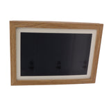 Kids Art Frame Density Board PS Magnetic Front Opening Changeable Artwork Display Frame Holds 50PCS Pictures for Crafts Drawing Schoolwork Brown