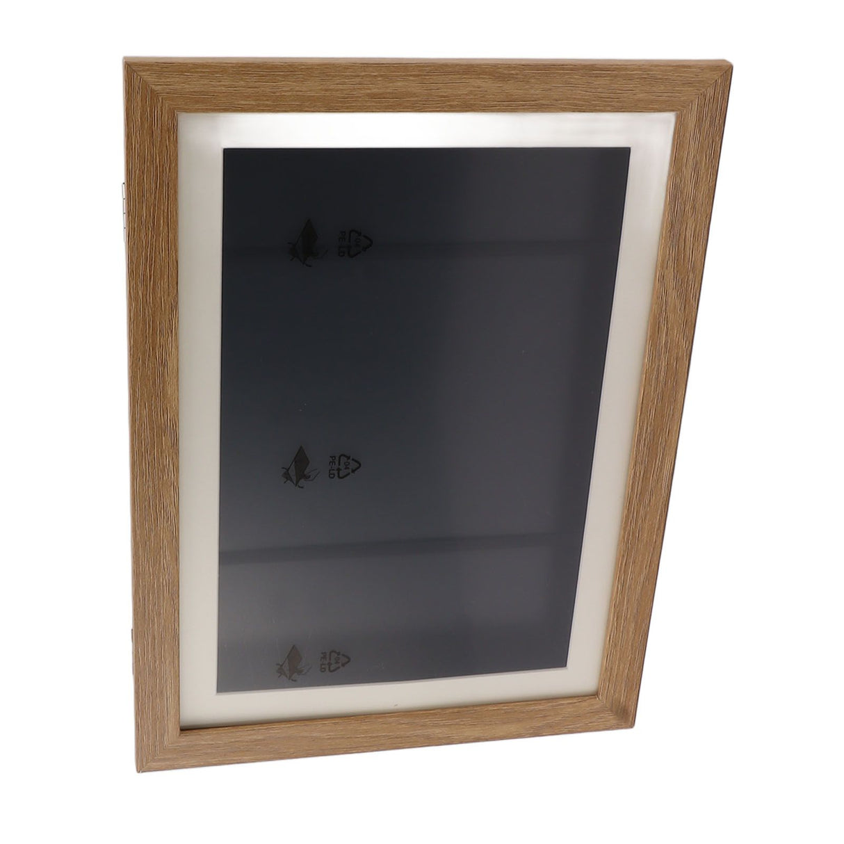 Kids Art Frame Density Board PS Magnetic Front Opening Changeable Artwork Display Frame Holds 50PCS Pictures for Crafts Drawing Schoolwork Brown