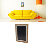 Kids Art Frame Density Board PS Magnetic Front Opening Changeable Artwork Display Frame Holds 50PCS Pictures for Crafts Drawing Schoolwork Brown