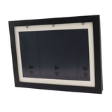 Kids Art Frame Density Board PS Magnetic Front Opening Changeable Artwork Display Frame Holds 50PCS Pictures for Crafts Drawing Schoolwork Black