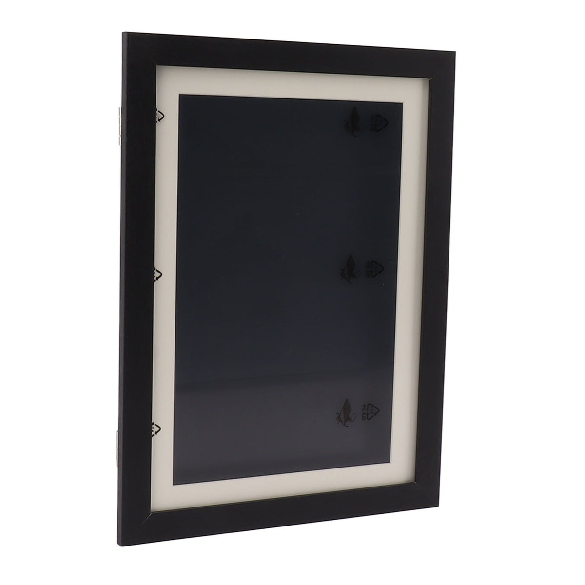 Kids Art Frame Density Board PS Magnetic Front Opening Changeable Artwork Display Frame Holds 50PCS Pictures for Crafts Drawing Schoolwork Black