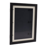 Kids Art Frame Density Board PS Magnetic Front Opening Changeable Artwork Display Frame Holds 50PCS Pictures for Crafts Drawing Schoolwork Black - Close-Up Angle