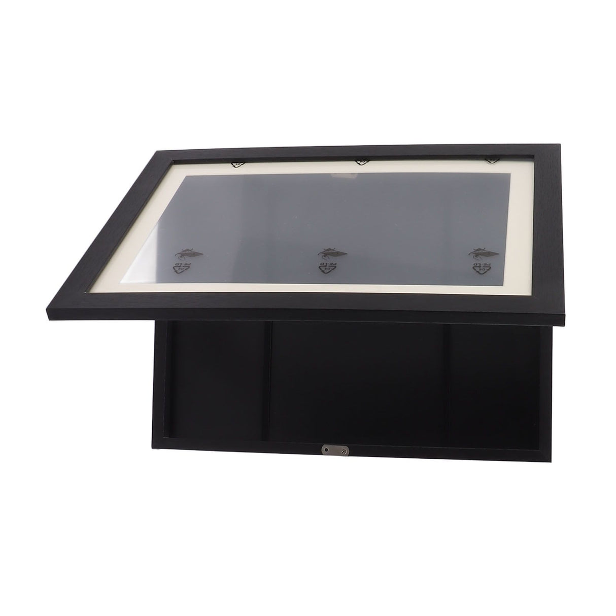 Kids Art Frame Density Board PS Magnetic Front Opening Changeable Artwork Display Frame Holds 50PCS Pictures for Crafts Drawing Schoolwork Black