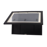 Kids Art Frame Density Board PS Magnetic Front Opening Changeable Artwork Display Frame Holds 50PCS Pictures for Crafts Drawing Schoolwork Black
