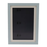 Kids Art Frame Density Board PS Magnetic Front Opening Changeable Artwork Display Frame Holds 50PCS Pictures for Crafts Drawing Schoolwork Blue
