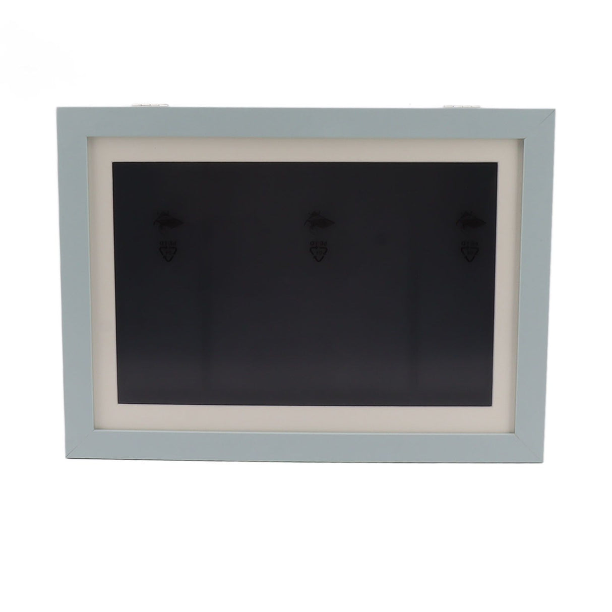 Kids Art Frame Density Board PS Magnetic Front Opening Changeable Artwork Display Frame Holds 50PCS Pictures for Crafts Drawing Schoolwork Blue