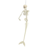 Halloween Skeleton Decoration Realistic Scary Skeleton Figurine Ornament for Haunted House Party Outdoor - 45-Degree Angle