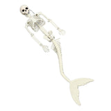 Life Size Skeleton Mermaid Halloween Outdoor Decorations Movable Posable Joints Realistic Full Body Skeleton Mermaid Props